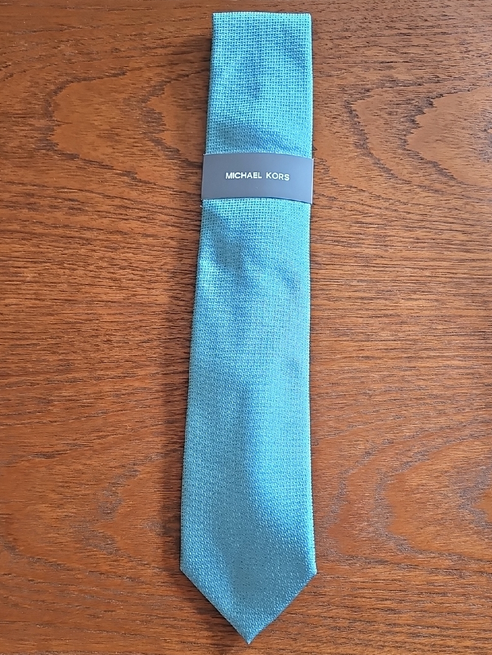 **NWT** Michael Kors Aqua (Duncan Solid) Silk Blend Tie